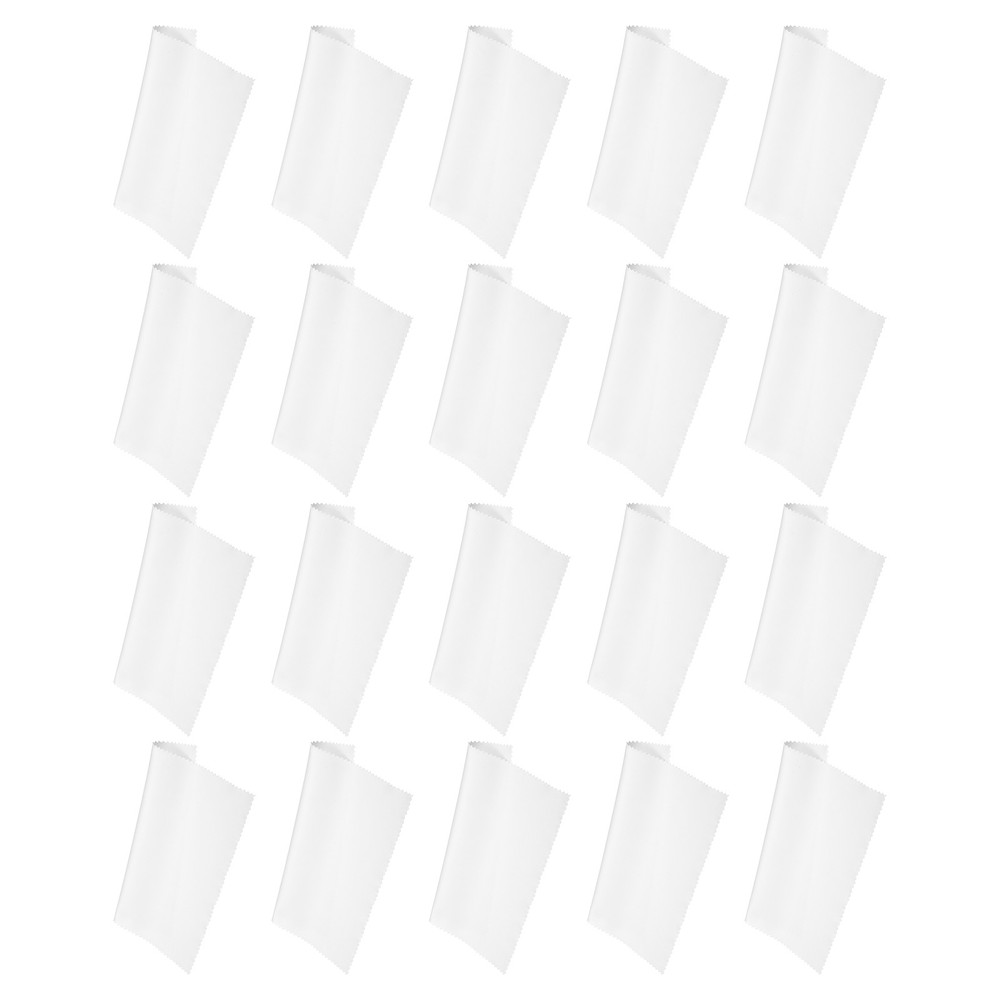 20Pcs 6"x6" Microfiber Cleaning Cloth White