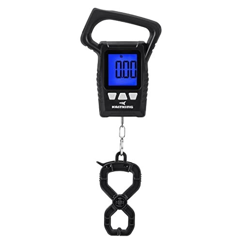 Floating Waterproof Digital Fish Scale, 110lb Capacity, Large LCD Display, Multi