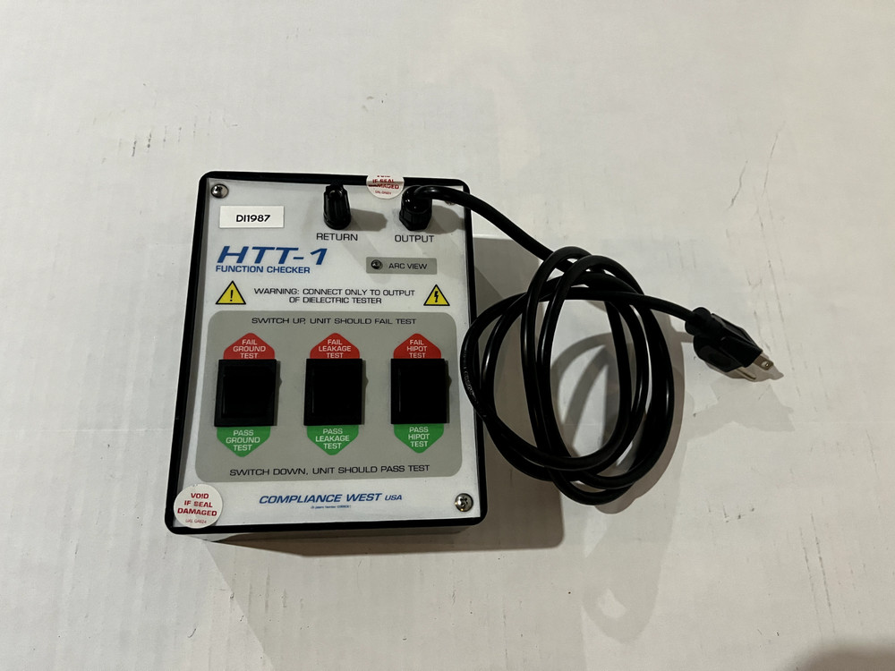 Compliance West HTT-1 Function Hipot Ground Continuity Checker