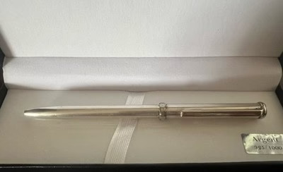 RAFAEL D'ANDRE SOLID 925 SILVER ballpoint pen writes with case