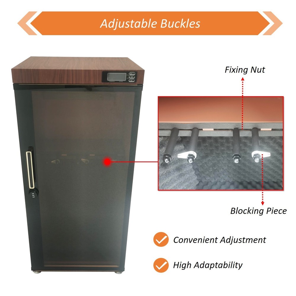 Professional Musical Instruments Camera Adjustable Dehumidifier Cabinet 34.8" H