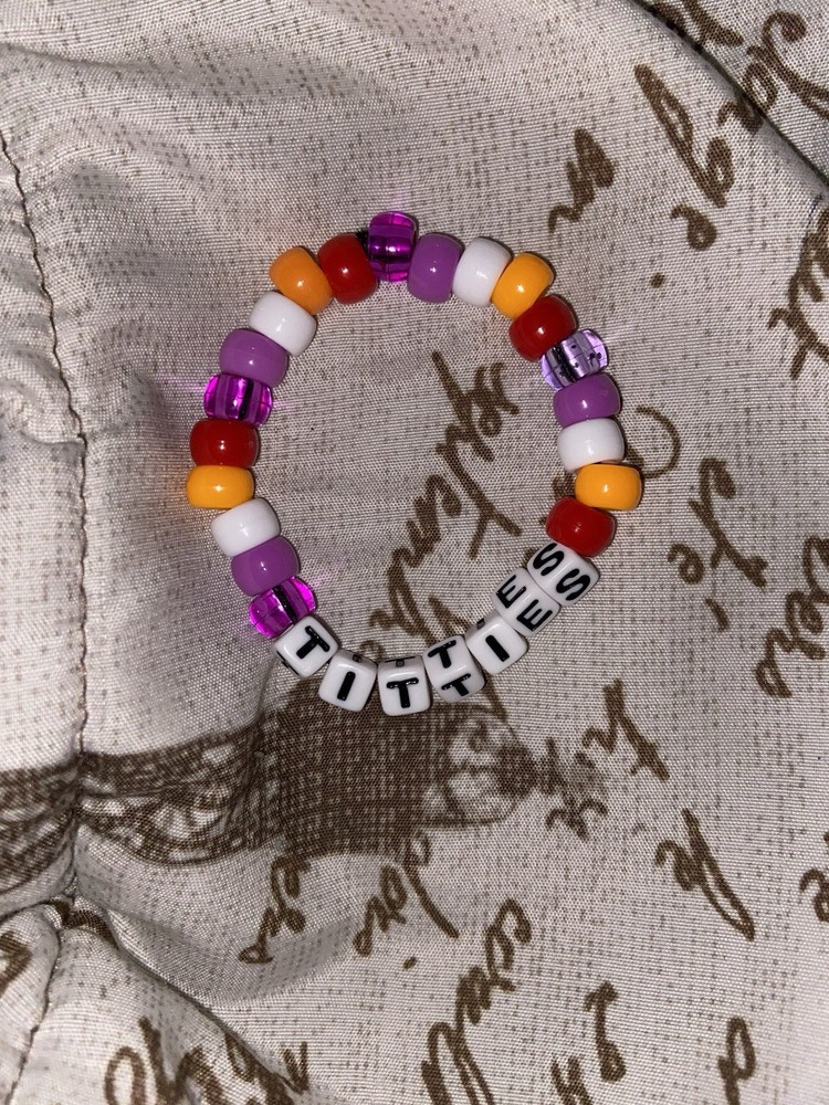 Single Titties Kandi Bracelet