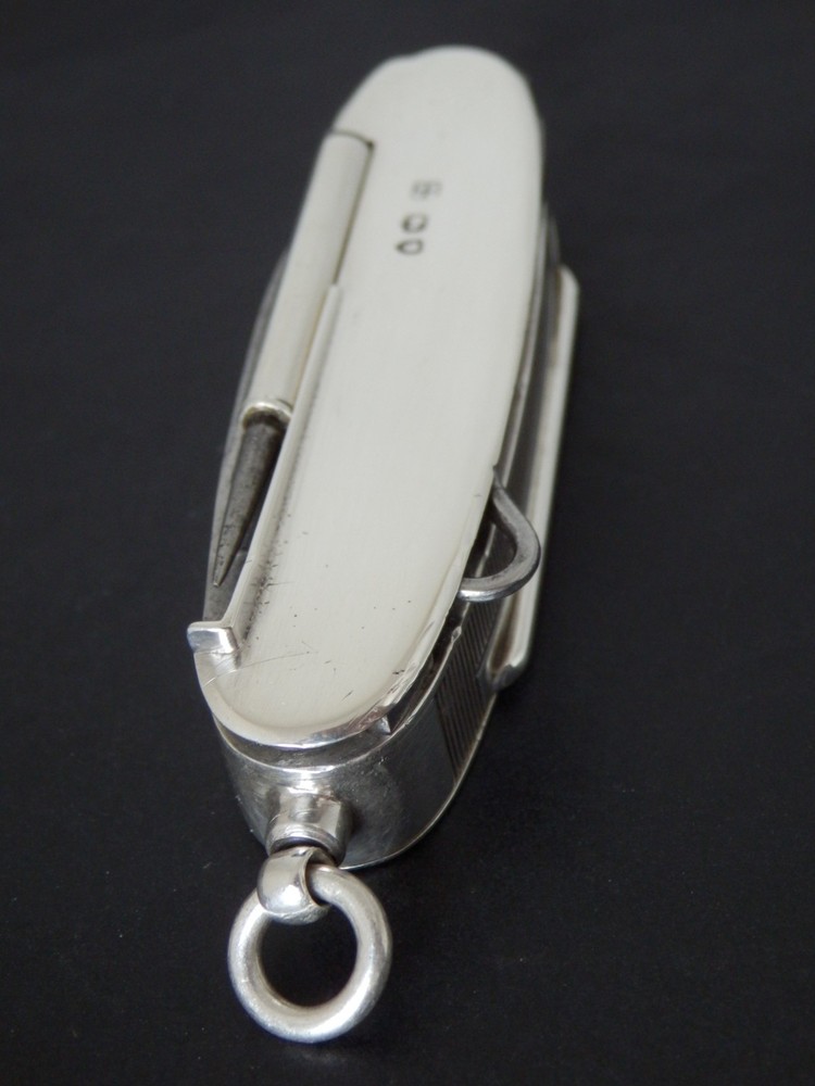 Antique Victorian Wright & Davies Novelty Solid Silver Vesta Case London 1890