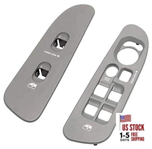 Driver and Passenger Grey Door Window Switch Panel Passenger & Driver Grey