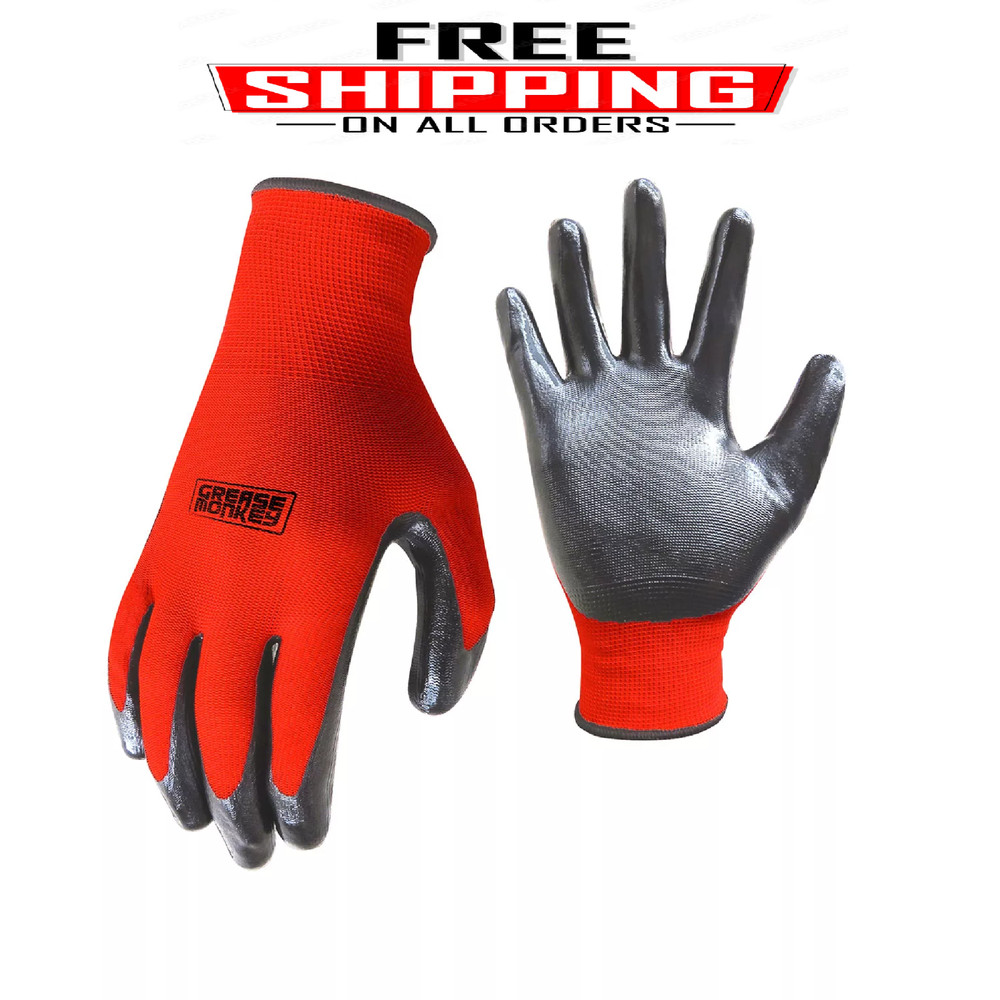 Grease Monkey Nitrile-Coated Work Gloves (15 pk.) Medium