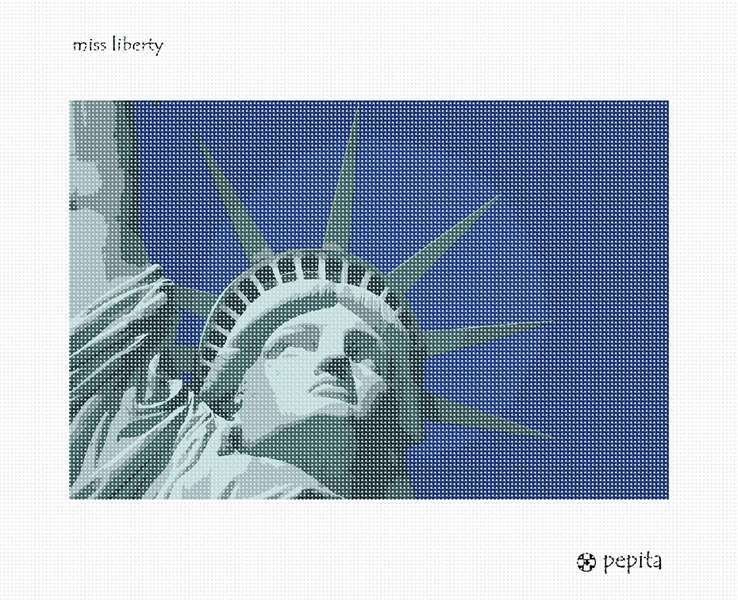 Miss Liberty Needlepoint Kit or Canvas