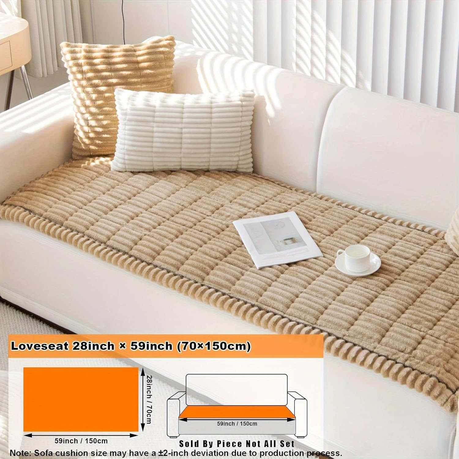 Pet Couch Cover Dogs Washable Non-Slip Couch Protector Pet Friendly Dog Mat for