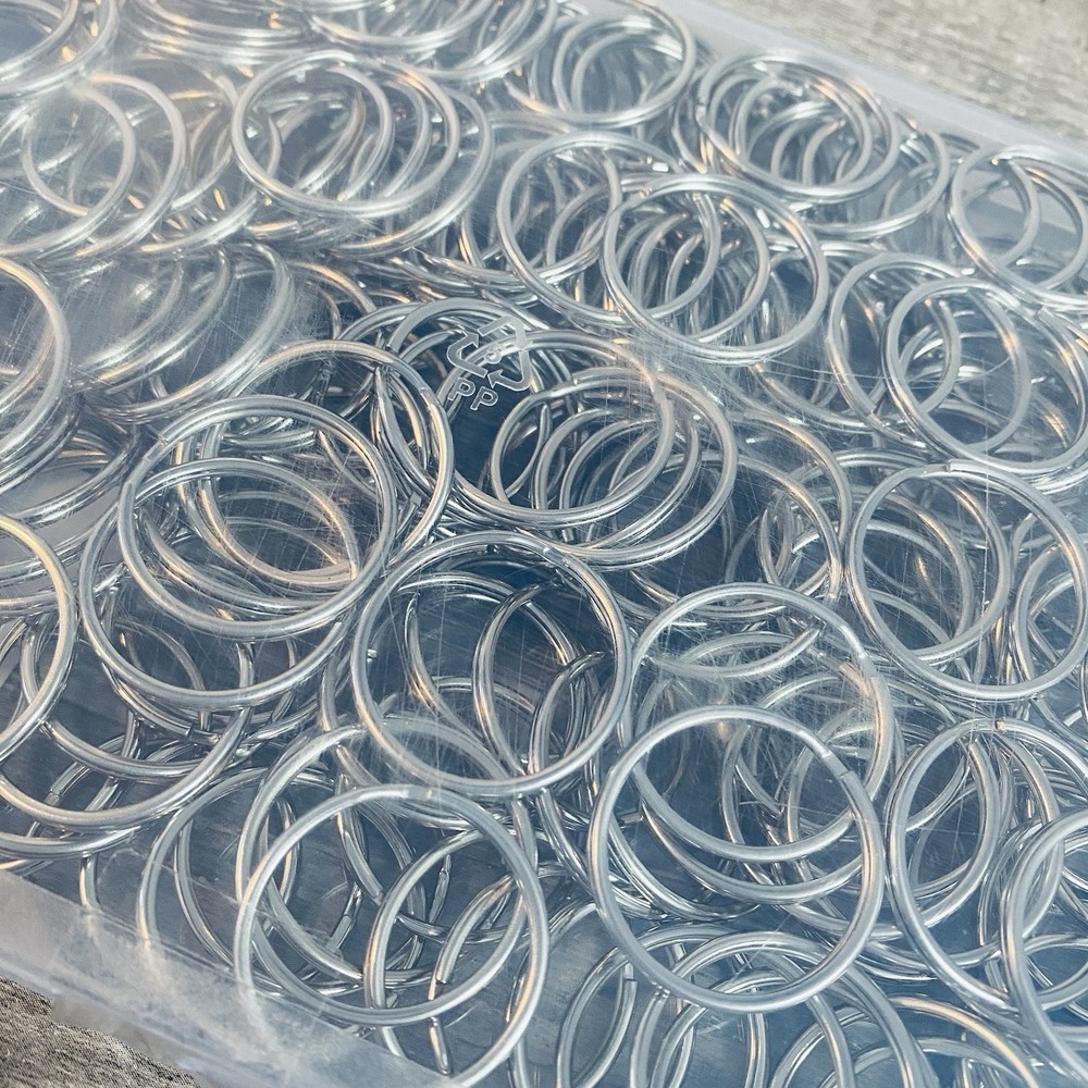 200 Piece 1" Diameter Split Rings Key Rings