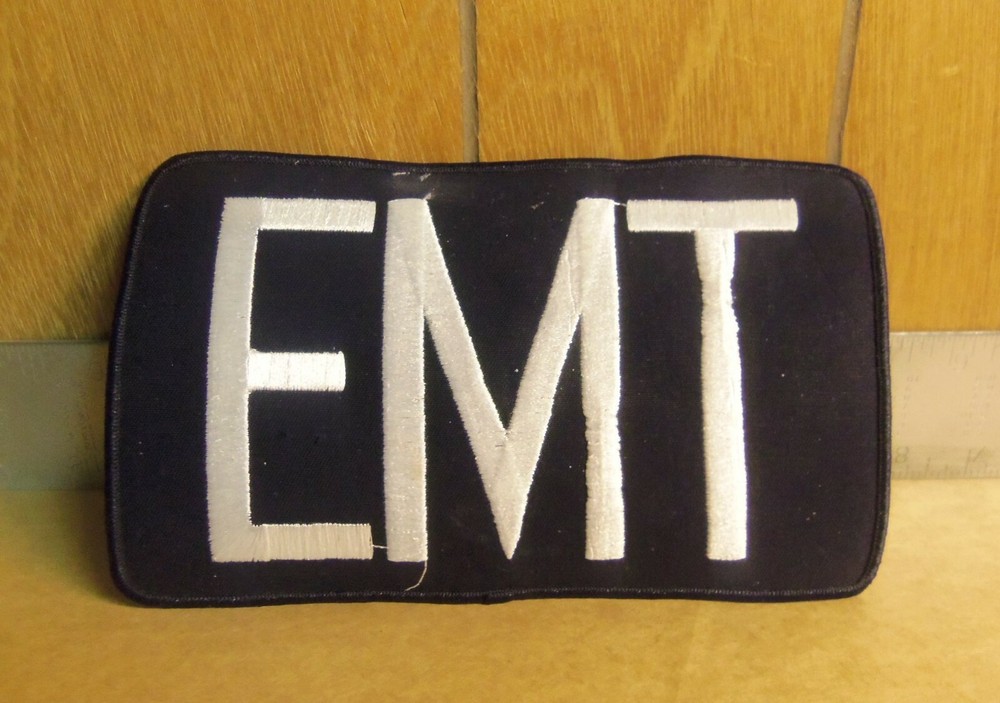 E M T Embroidered Back Patch