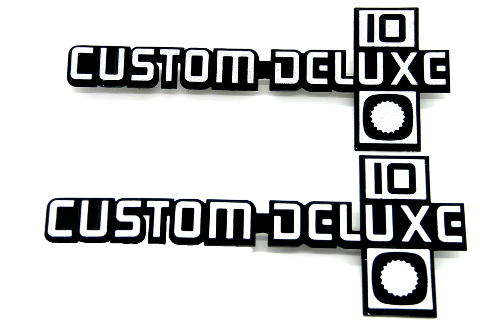for Chevrolet Custom Deluxe 10 Badge Emblem Insert SET