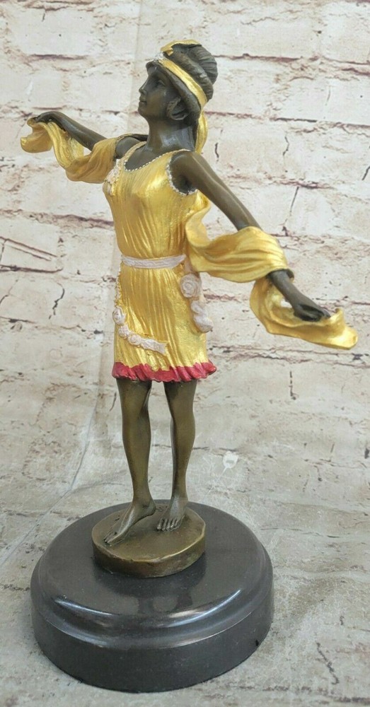 100% Solid Bronze Sculpture After Claude Mirval Lost Wax Method Sclpture Artwork