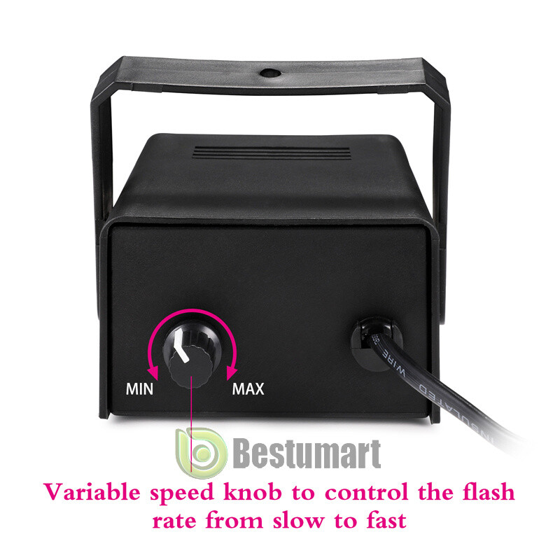 Mini LED Strobe Light 24 Super Bright LED With Variable Speed Control Dance Lamp