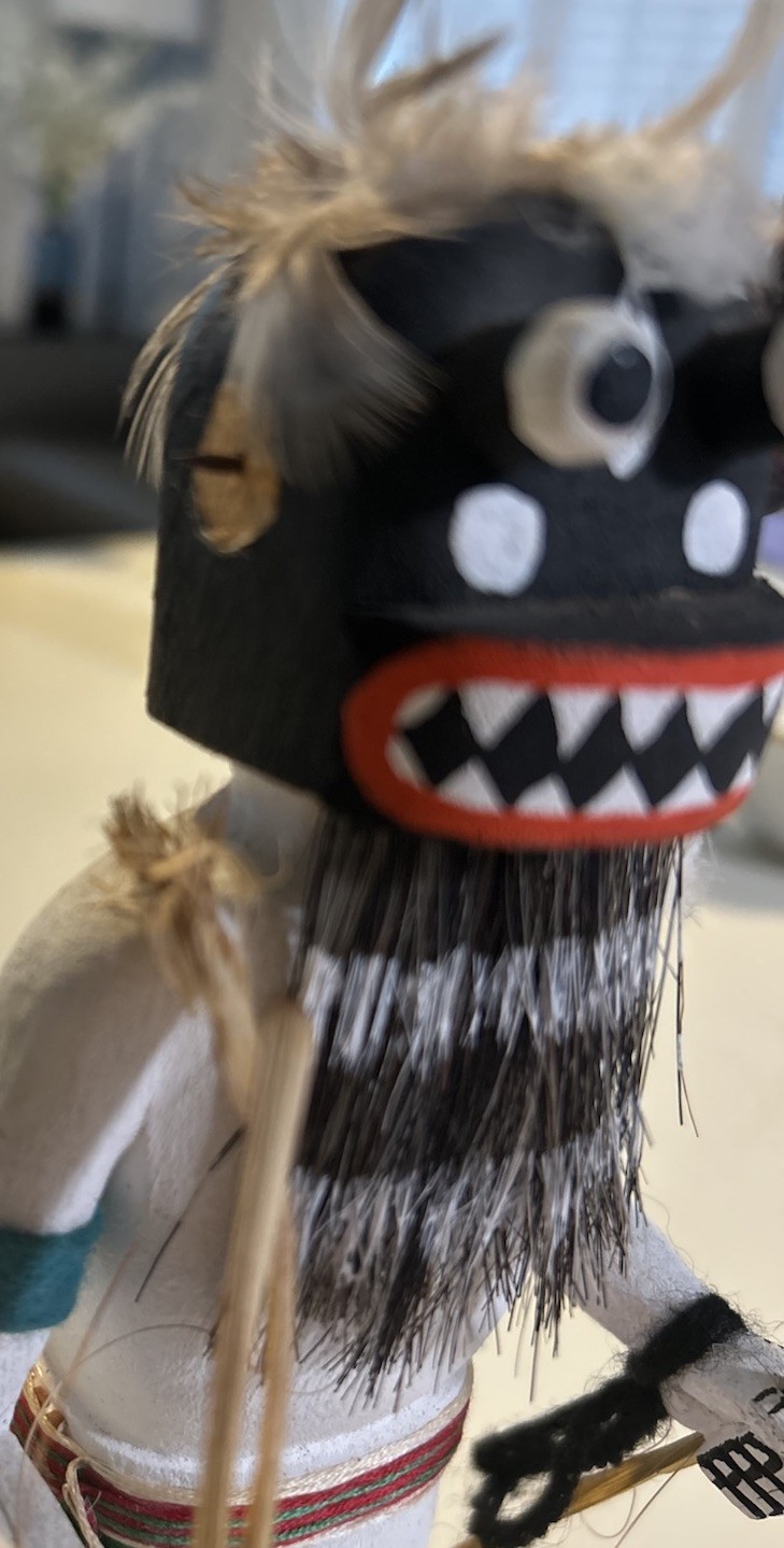 Handmade Native American Kachina Doll “Hu” Handmade/Painted Signed Alfred Reed