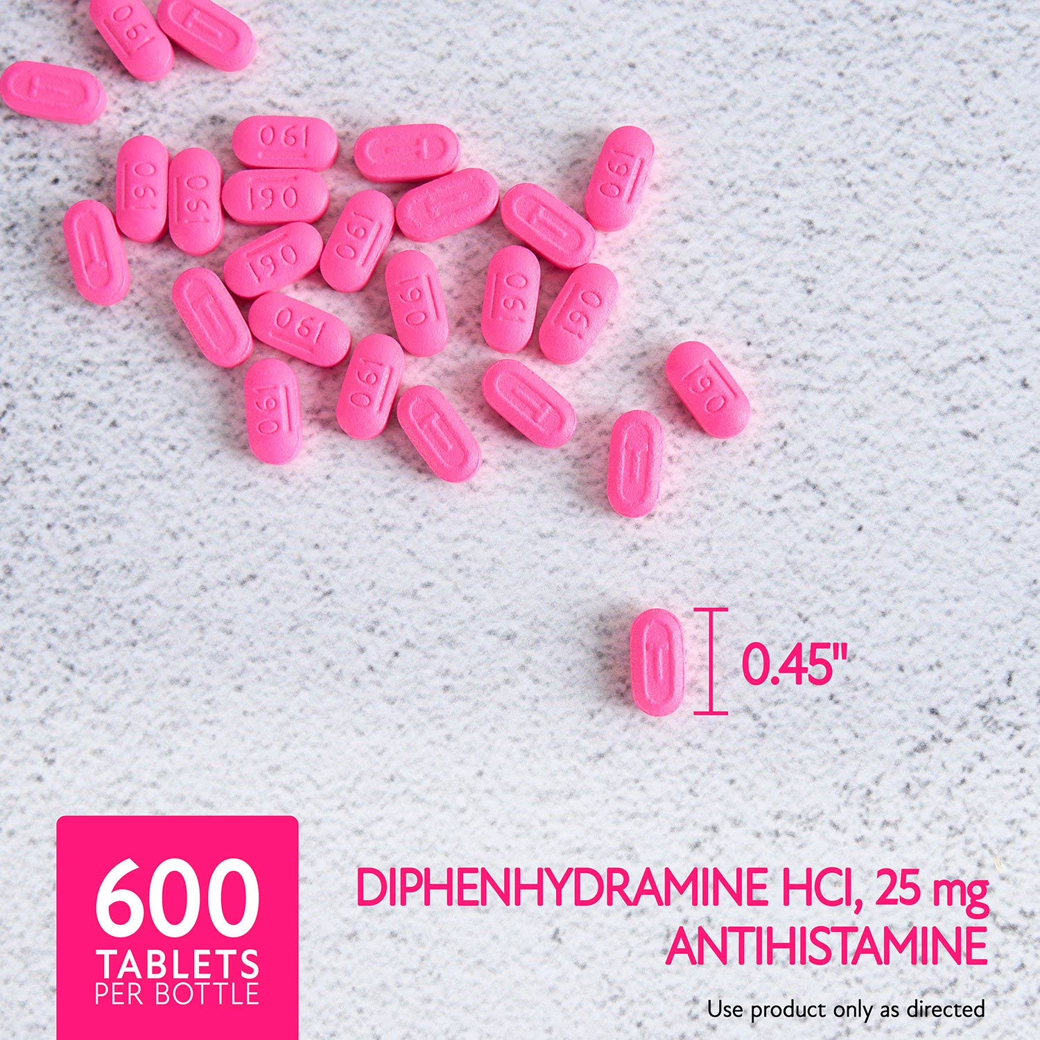 Member's Mark Allergy Relief, 25 mg, 600 ct.