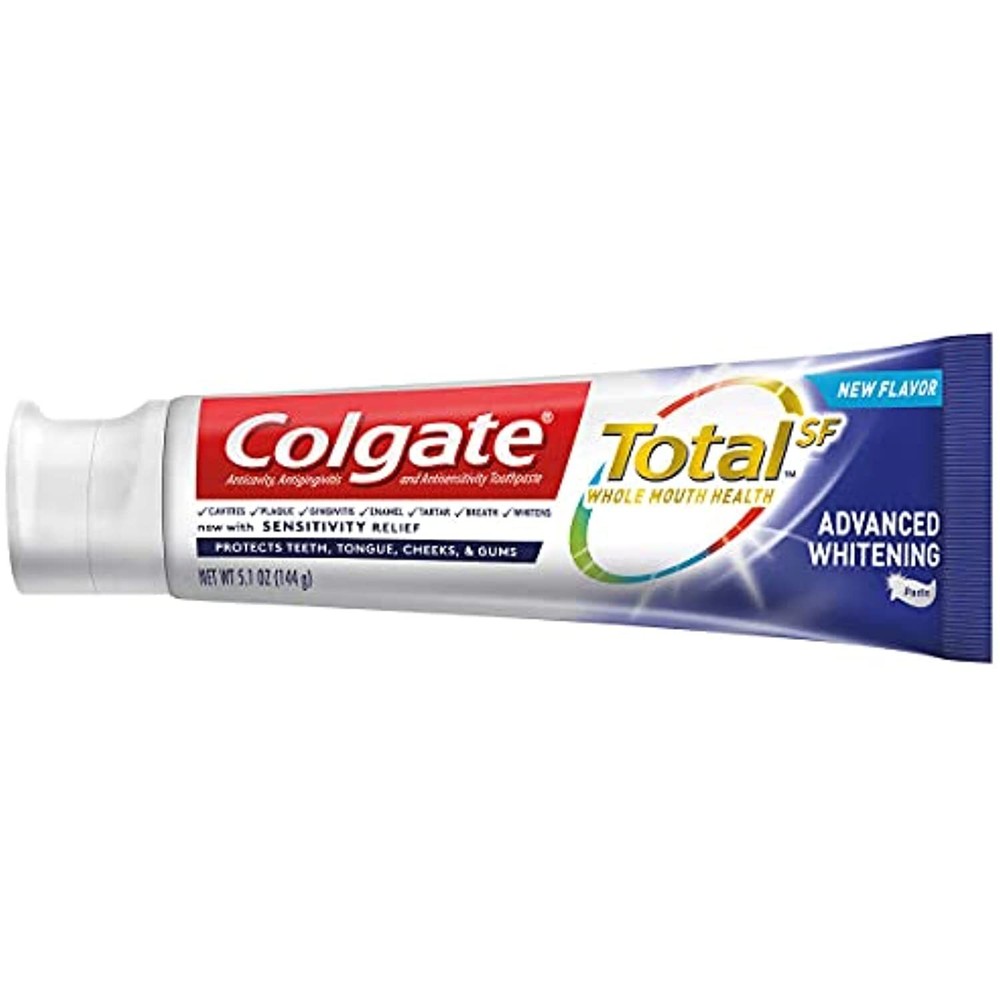 Colgate Total SF Advanced Whitening Toothpaste 6.4 oz, 5-pack