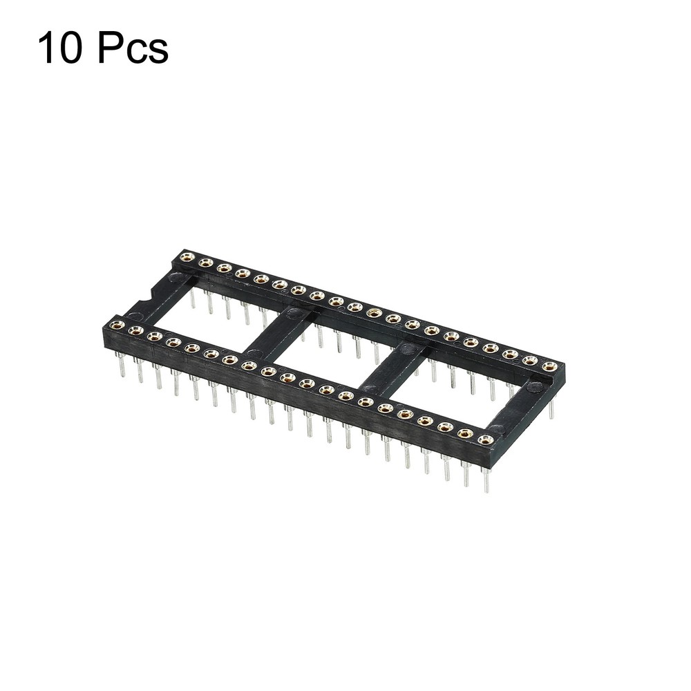 DIP IC Chip Socket Adapter Round Pin 40P 2.54mm Pitch IC Socket,10 Pack