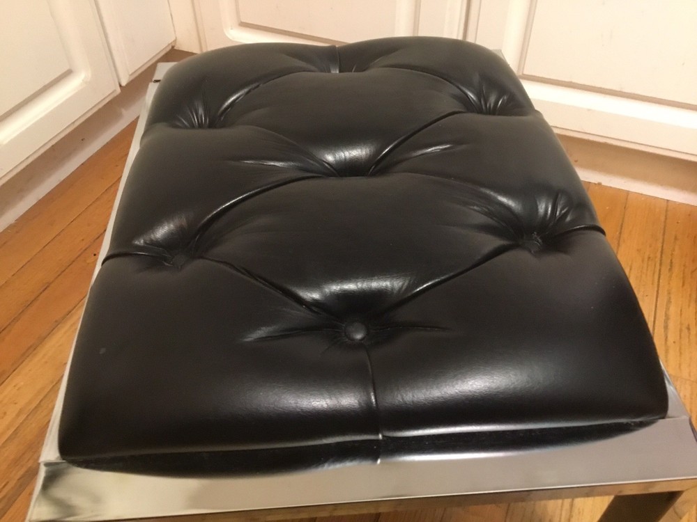 mid century rolling foot stool
