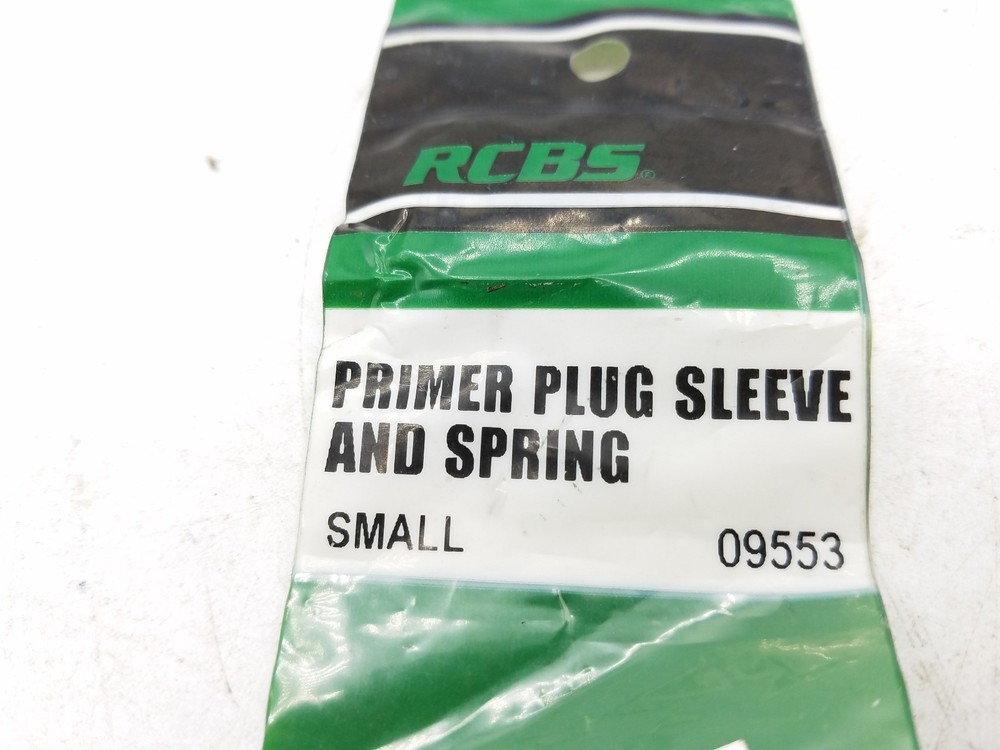 RCBS Primer Plug, Sleeve and Spring, SMALL, #09553, NIP