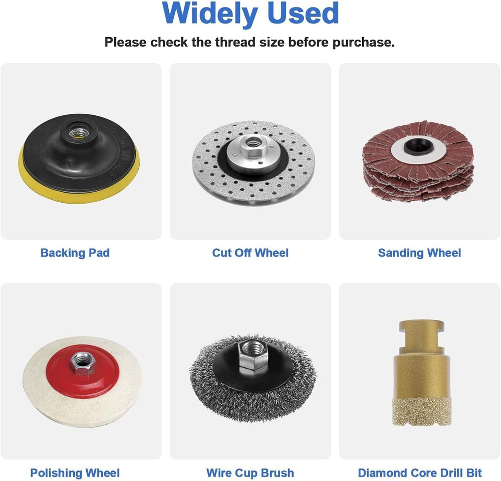 6 PCS Angle Grinder Adapter, Angle Grinder Attachments Converter for Cut Off