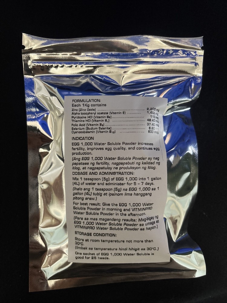 Egg 1000 Vitamins for Egg Layers 125g Bag