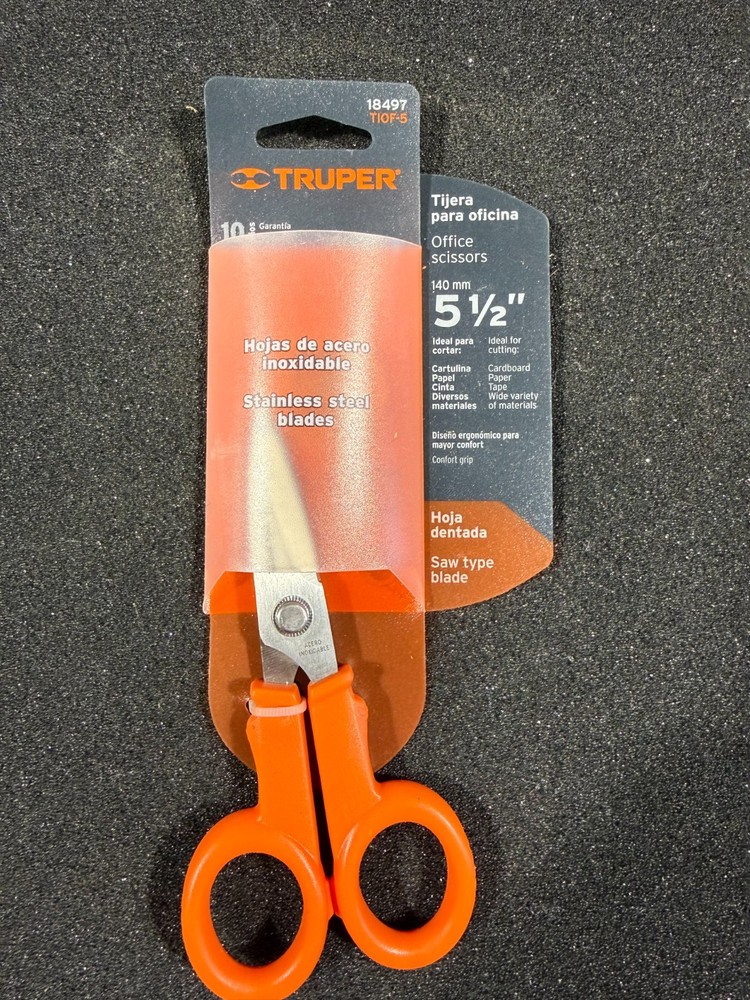 Truper Mexican Orange Dub All Purpose 5 ½ Scissors