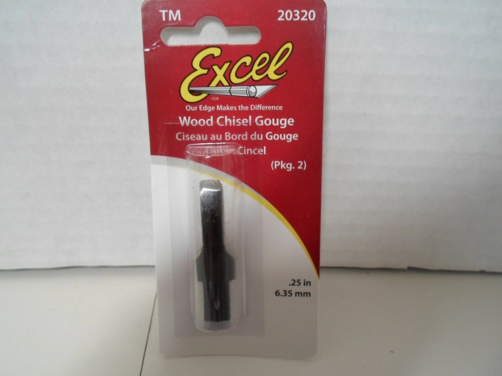 Excel 20320, 1/4 inch chisel blade 2 blades in package