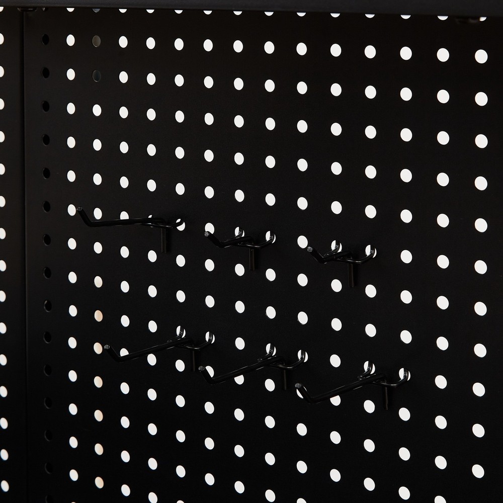 2000LB W47" Adjustable Work Bench Table Pegboard AC/USB Outlets Mobile Workbench