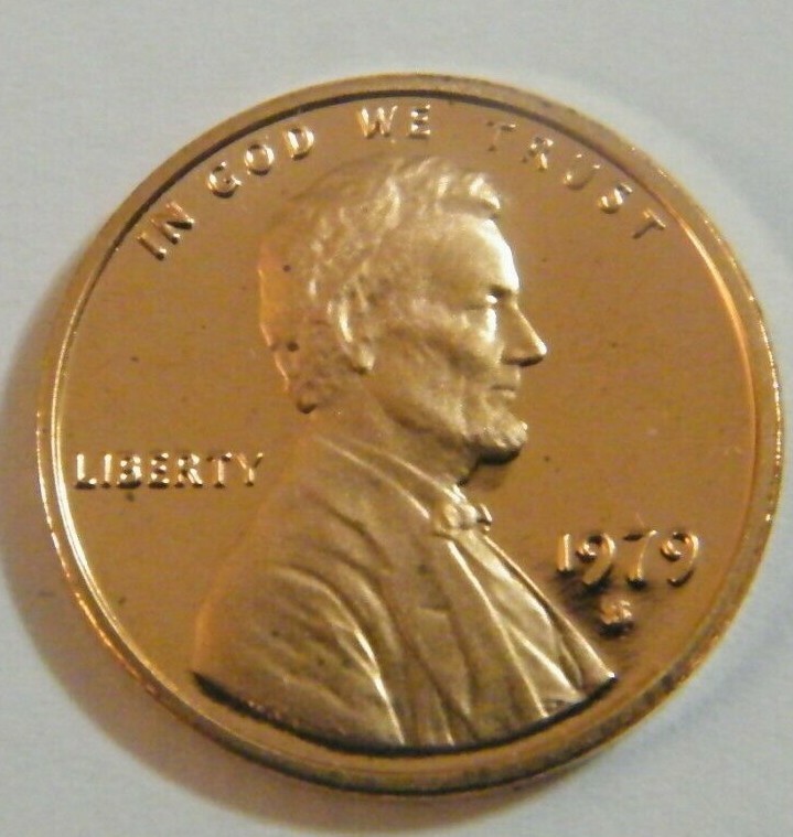 1979 Type 2 Proof Lincoln Memorial Penny US Coin Cents Choice to Gem