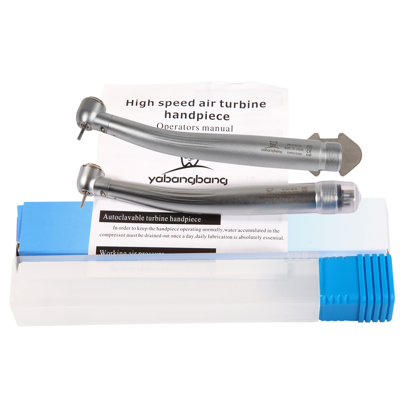 Pieza de mano LED turbina alta velocidad fibra óptica dental estilo NSK 2/4 Hole