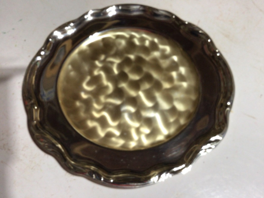 Vintage WMF -IKORA Silver Plate Large Serving Tray Swirl Brushed Germany