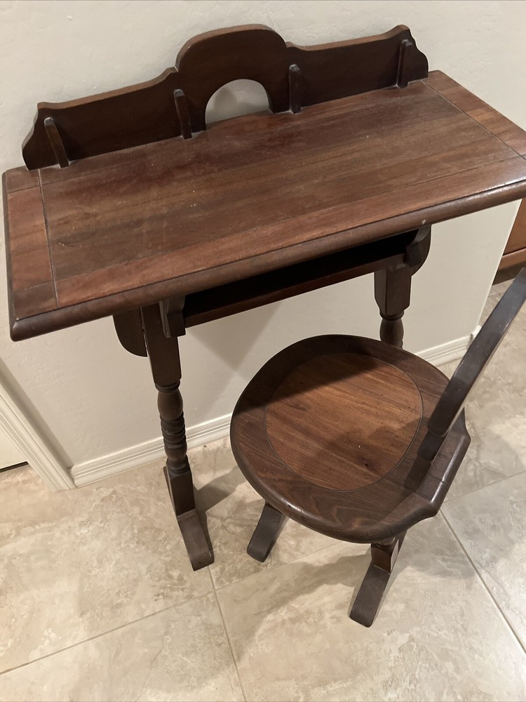 Antique Matching Desk & Chair