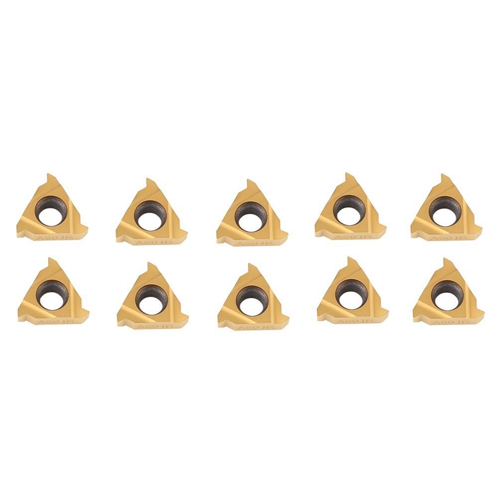 10PCS Lathe Threading Inserts Carbide Turning Inserts 11IR A60 CNC Blade