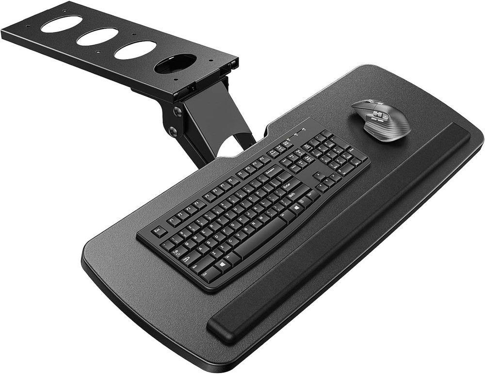 Multi-Function Under Desk Keyboard Tray AdjustableSlide Out Keyboard Tray