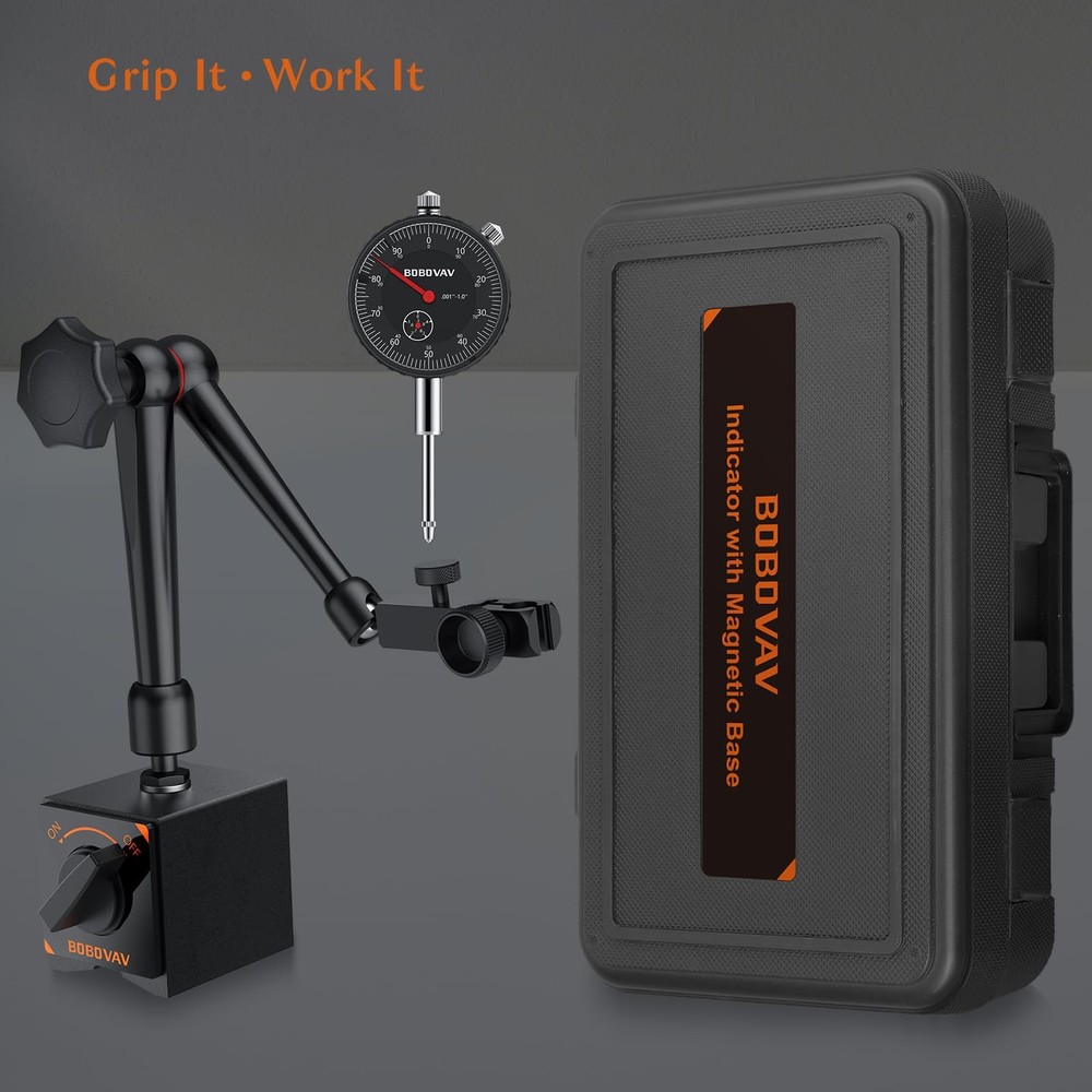 BOBOVAV Dial Indicator with Magnetic Base