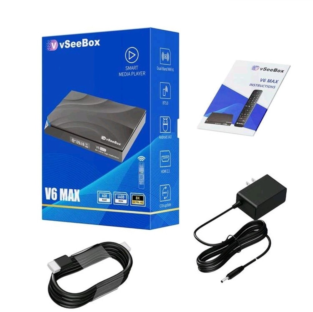 Vesee V6 Max-Latest Fastest Streaming Box