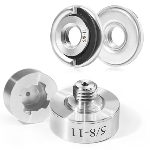5/8"-11 Thread Adapter Kit for Quick Change Nut, Fits XLOCK Angle Grinders, Conv