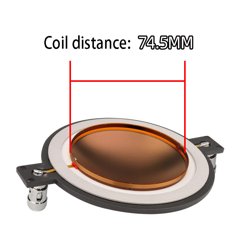 2PC Diaphragm Replacement 74.5mm Titanium Coil Driver 8 ohm Speaker US SHIP