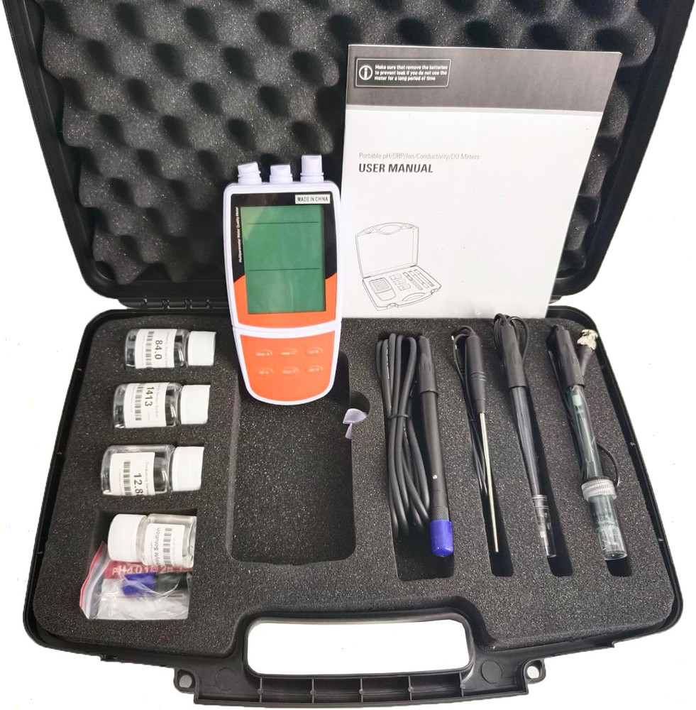 Multi parameter Water Quality Analyzer with Standard Fluid ±1999.9mV PH Electrde