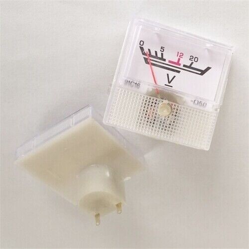 1PCS DC/AC 0-20V Class 5.0 Accuracy Square Plastic Voltage Meter Voltmeter