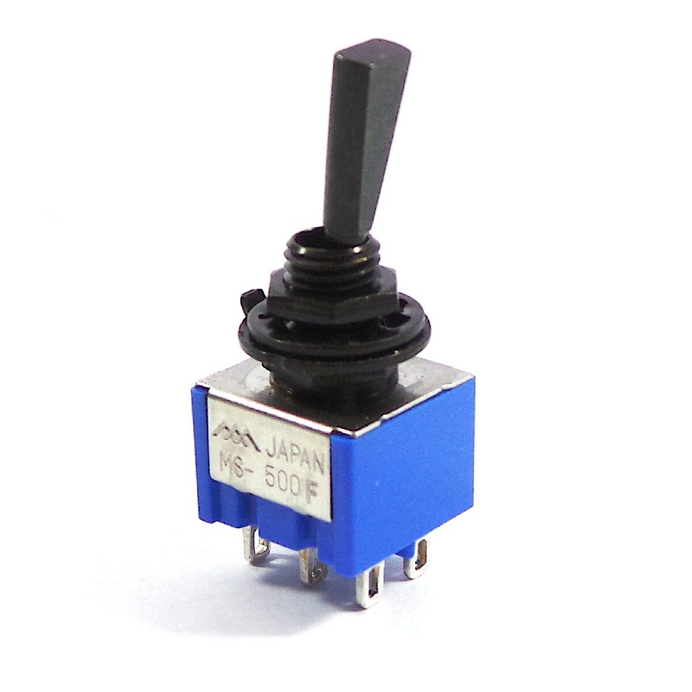 Hosco On Off On Mini Switch - Black -ON-OFF-ONB