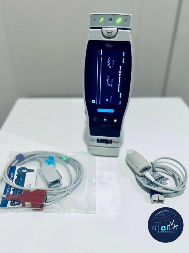 Masimo Radical 7 Pulse Oximeter SpO2,& Complete With Adapter Tested Excellent