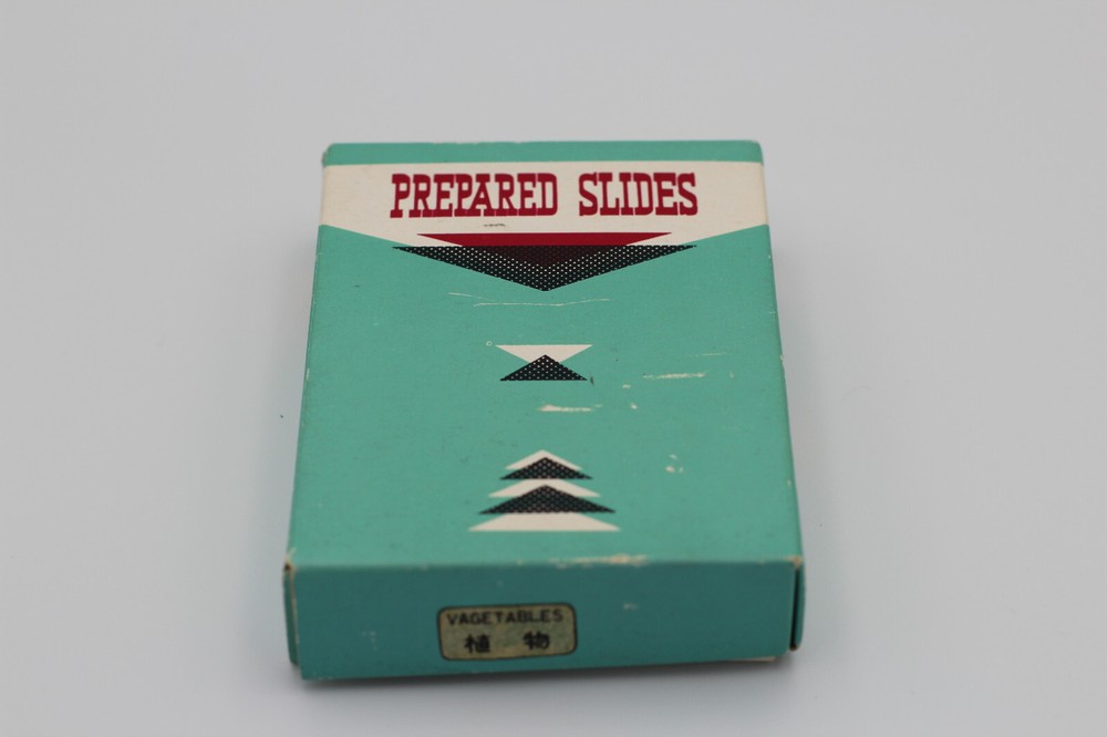 Vintage prepared microscope slides - plants