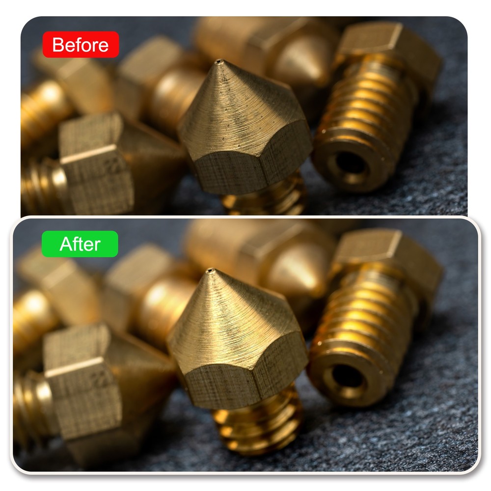 9PCS 3D Printer Silicone Nozzle Brush for Bambu Lab A1, 37.5mm