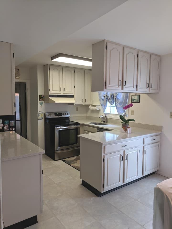 3" Black Ceramic Center Pull Brushed Pewter