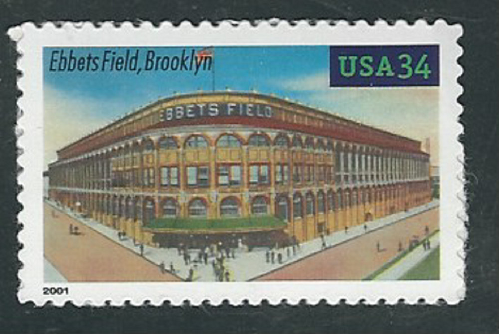Scott  #3510...34 Cent...Legendary Baseball Fields... Ebbets Field...2 Stamps
