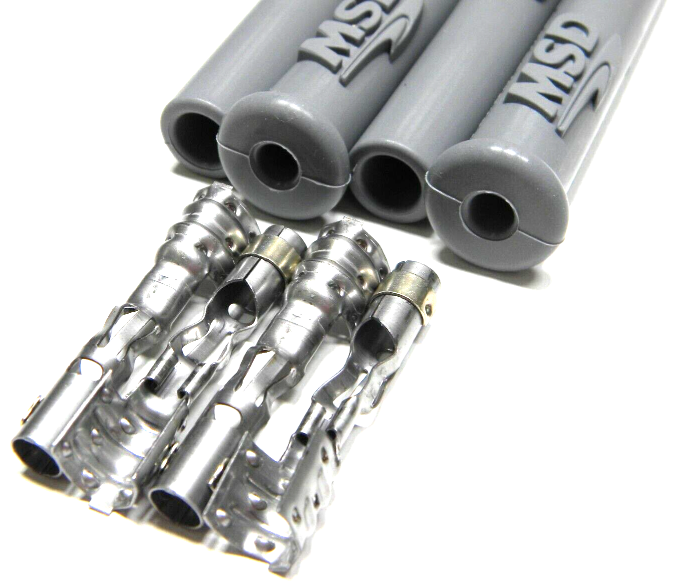MSD 3301 Spark Plug Wire Plug Boots & Terminals Straight 180 Multi Angle 4 Pack