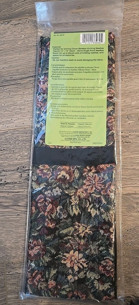 Clover Tapestry Knitting Needle Case #3610 NIP NEW E