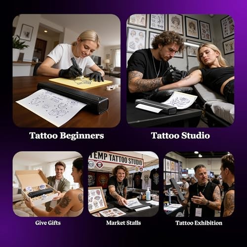 Itari A886 Tattoo Stencil Printer Kit for Beginners, Black