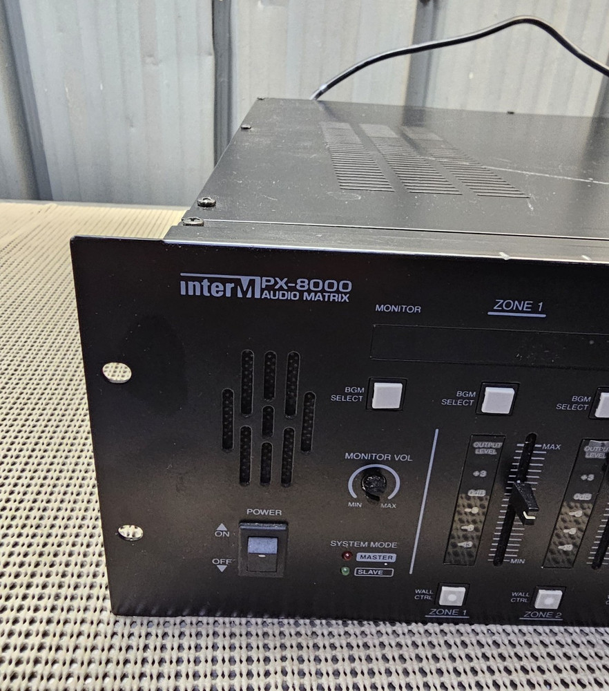 Inter-M PX-8000 8X8 Audio Matrix System/Controller Used