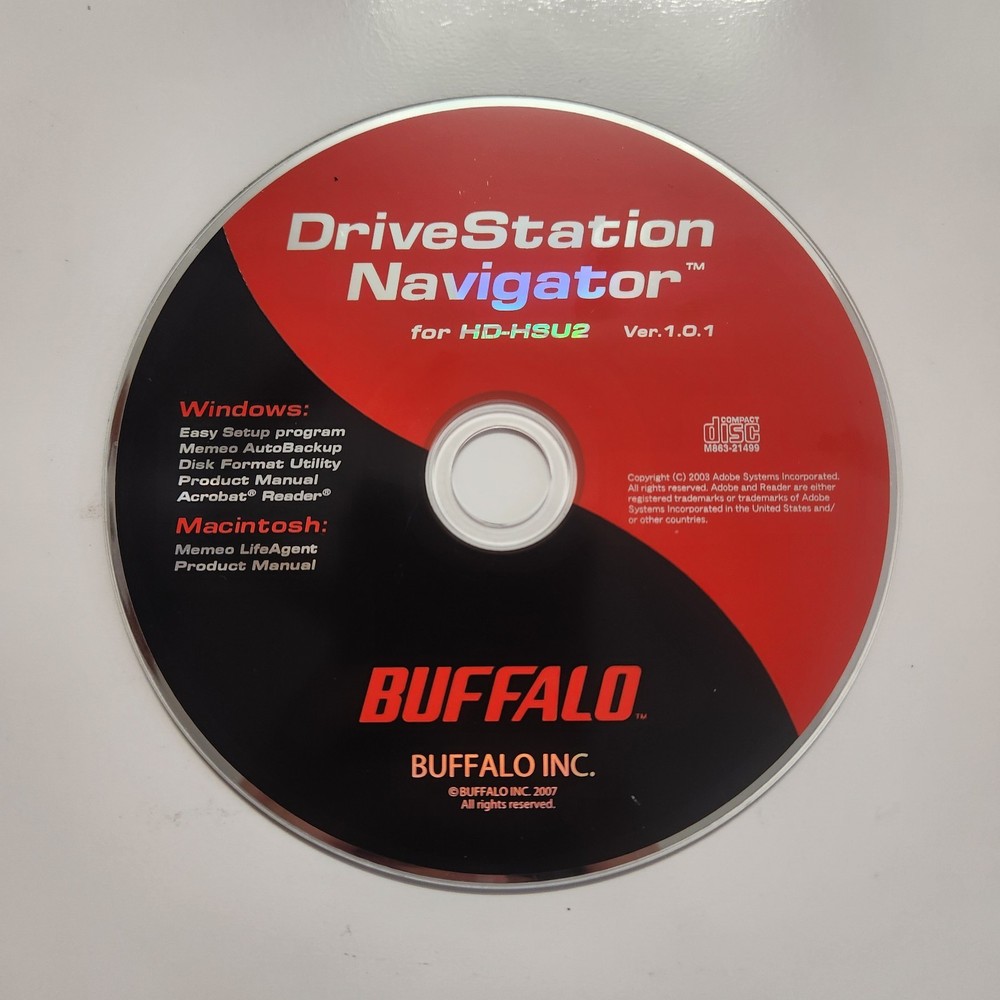 DriveStation Navigator for Buffalo HD-HSU2 CD Software (PC; 2007) #2289